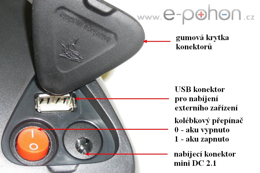 Akumulátor Li-ion 48V, 17 Ah Shark + nabíj1čka